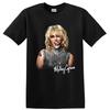 Miley Cyrus Pop Star Portrait Silver Sequin Top T Shirt Music Fan Tee Gift