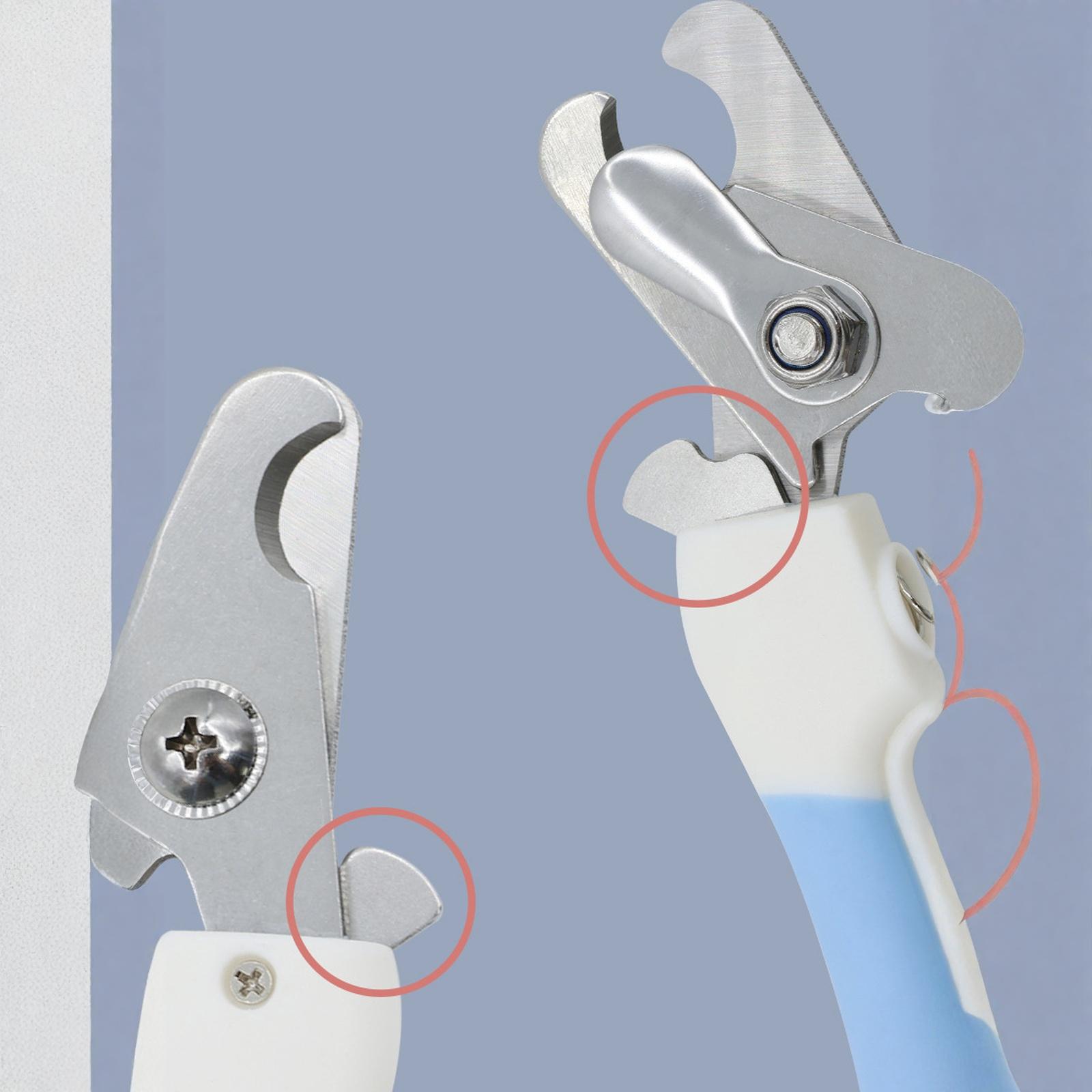 

Pet Nail Clippers and File Set for Dogs and Cats Ergonomic Handle Stainless Steel Blades Safety Guard for Home Grooming One Size