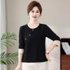 2026 Spring/Autumn Stylish Age-Reducing Top for Middle-Aged Women - Elegant Spring/Autumn Fashion for All Ages