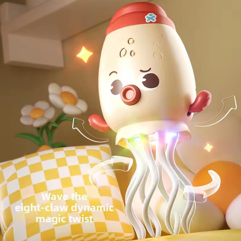 Non-Toxic Magical Dancing Octopus Electronic Pet Luminous Fidget Toy Interactive Anti-Stress Stress Relief Wiggly Toy For Kids And Adults