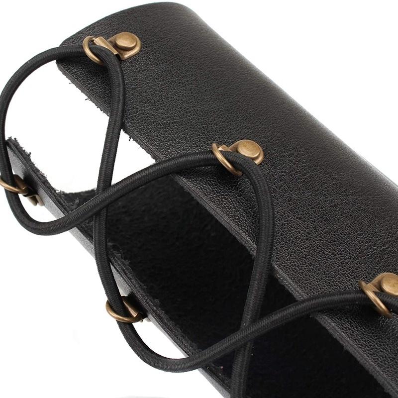 Universal Cup Drink Holder Leather Adjustable Drink Holder with 360°Swivel for Motorcycle Bicycle UTV 22-28mm