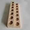 14 Holes Essential Oil Display Wooden Stand Rack Perfume Nail Polish Storage Tray Organizer