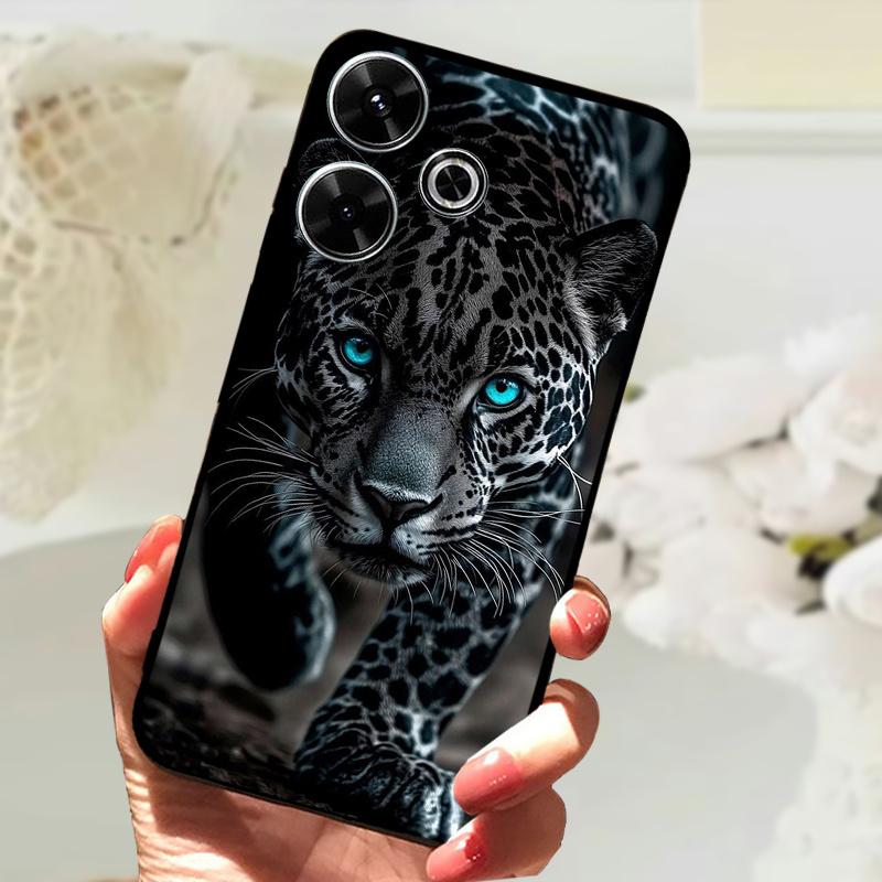 For Xiaomi Redmi 13 Case Fashion Painting Matte Cover Soft Silicone TPU Phone Case For Xiaomi Poco M6 4G Shockproof Shell Fundas