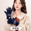 Touchscreen Women's Gloves Cute Knitted Writing Play Phone Warm Autumn/Winter Cartoon Student Versatile