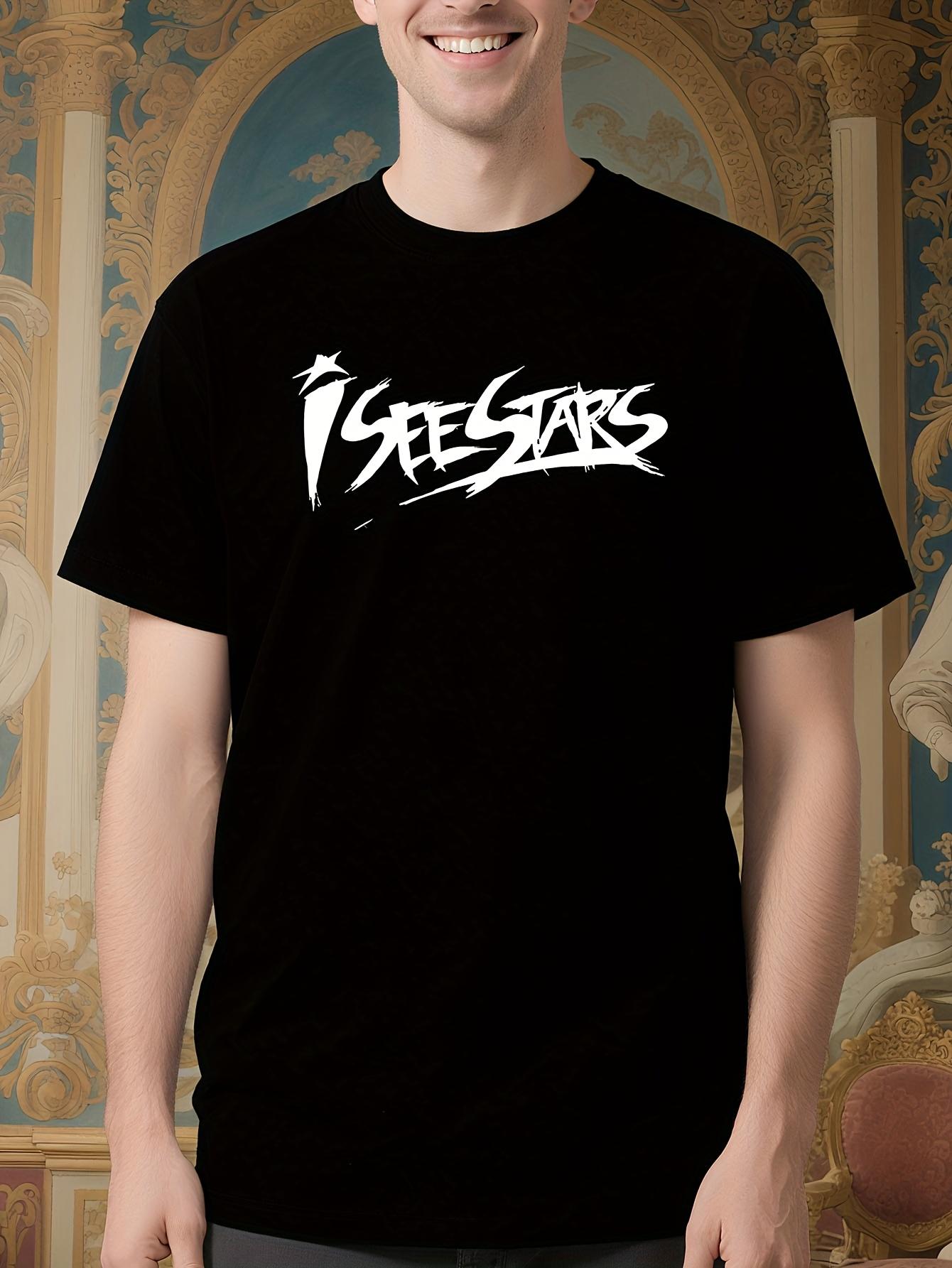 Heavyweight 252gsm I See Stars Band Logo Tshirt - Black R... XXXXL