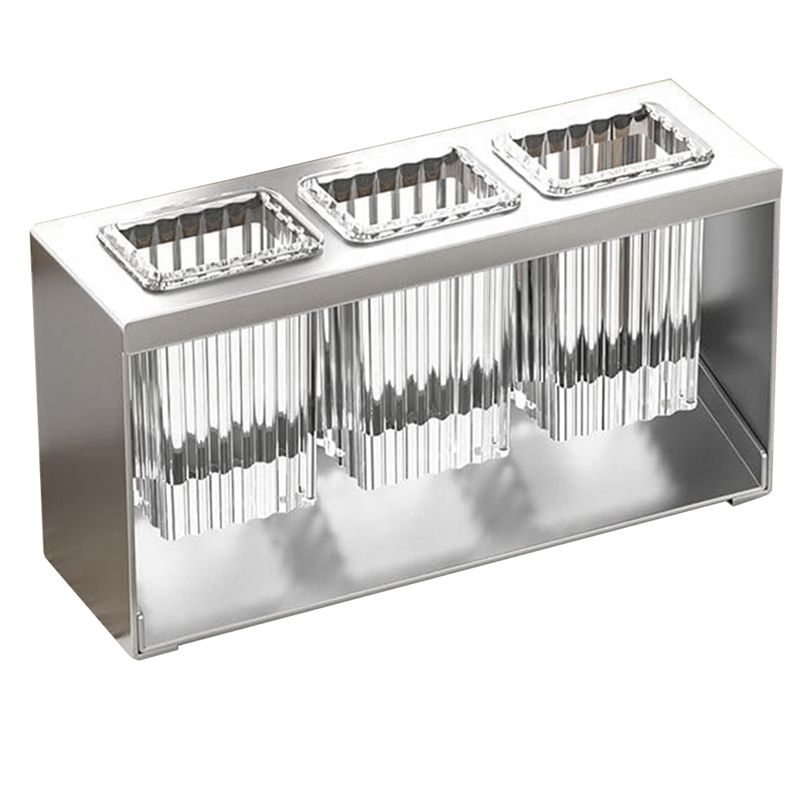 

AEE2-Countertop Cutlery Drying Holder Cutlery Drainer Tableware Holder Box Tabletop Separated Fork Chopstick Storage серый