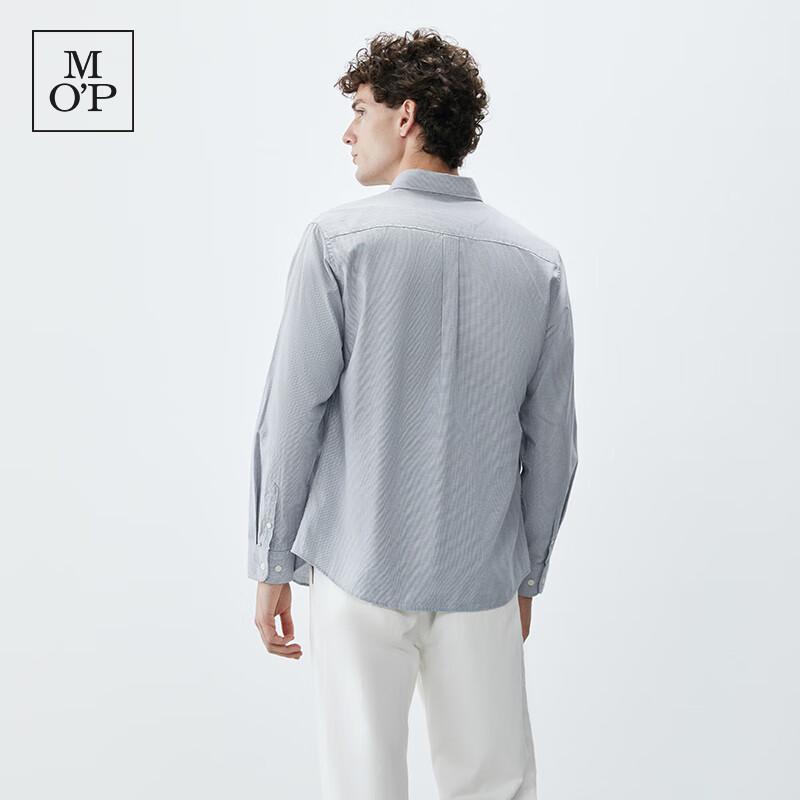 Marc O'Polo Men's Loose-Fit Cotton Houndstooth Long-Sleeve Shirt