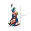 Contemporary Statue Of Liberties Miniature Sculpture With American Flag Design Collector Desk Accent Ornament Gift
