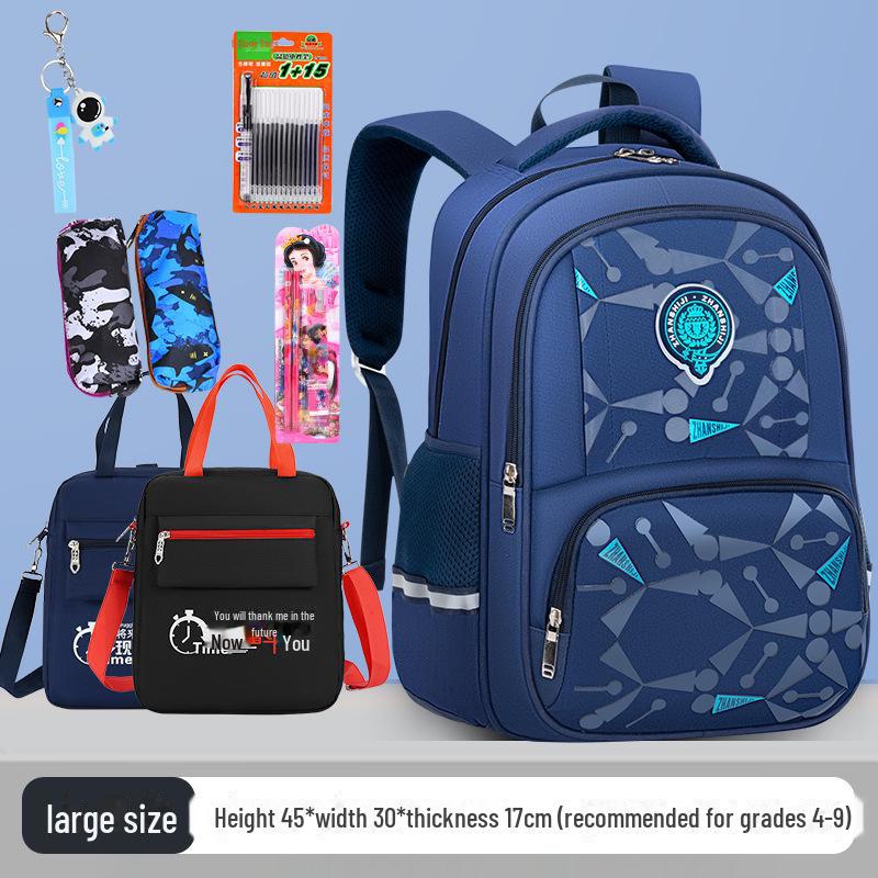 Stilvoller Wasserdichter Leichter Rucksack für Kinder, Klassen 1-6, mit Rückenschutz und Strapazierfähigem Verschleißfestem Design