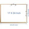 Acocony Drawing Board 17 X 24 Double Clip Art Clipboard Hardboard Low Profile Clip Drawing Boards for Artists MDF Pack of 1