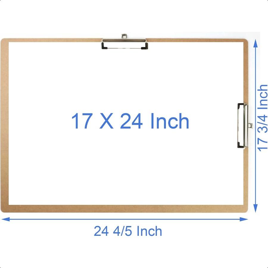 

Планшет для рисования Acocony 17 x 24 Двойной зажим Художественный планшет из ДВП Низкопрофильный зажим Планшеты для рисования для художников МДФ Упаковка 1 шт. United States