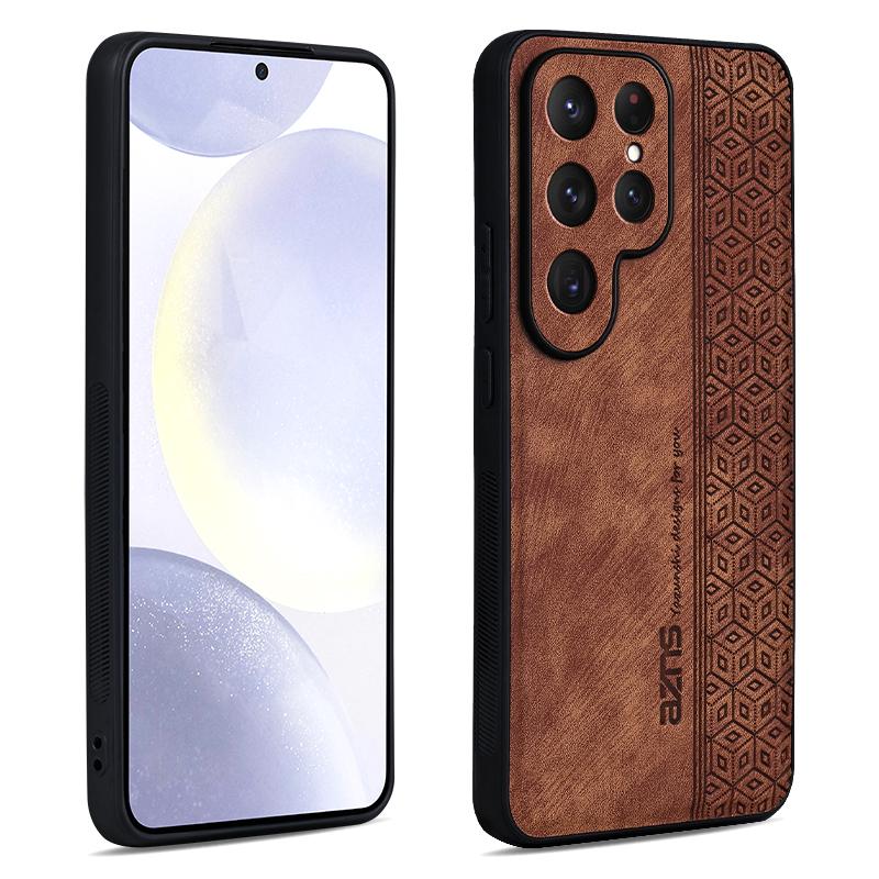 For Samsung Galaxy S25 Ultra Back Cover Skin Feel Shockproof Leather Phone Case Bumper For Galaxy S25 Ultra Coque Capa