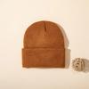 1pc Solid Color Unisex Beanie Hat,Versatile Outdoor Autumn and Winter Casual Warm Cap,Suitable for Winter Christmas,Sking