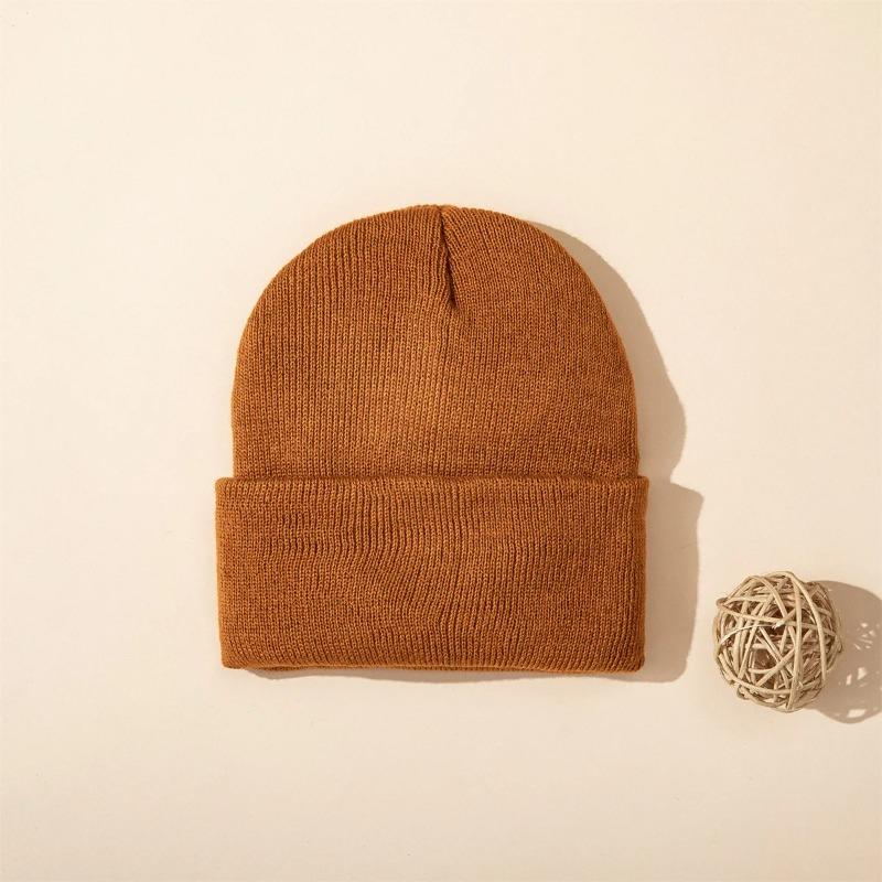 1pc Solid Color Unisex Beanie Hat,Versatile Outdoor Autumn and Winter Casual Warm Cap,Suitable for Winter Christmas,Sking