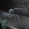 Black Brass Anti-Freeze Outdoor Garden Faucet with Single Outlet - 1/2 Inch Hose Faucet for Washing Machine and Garden Use