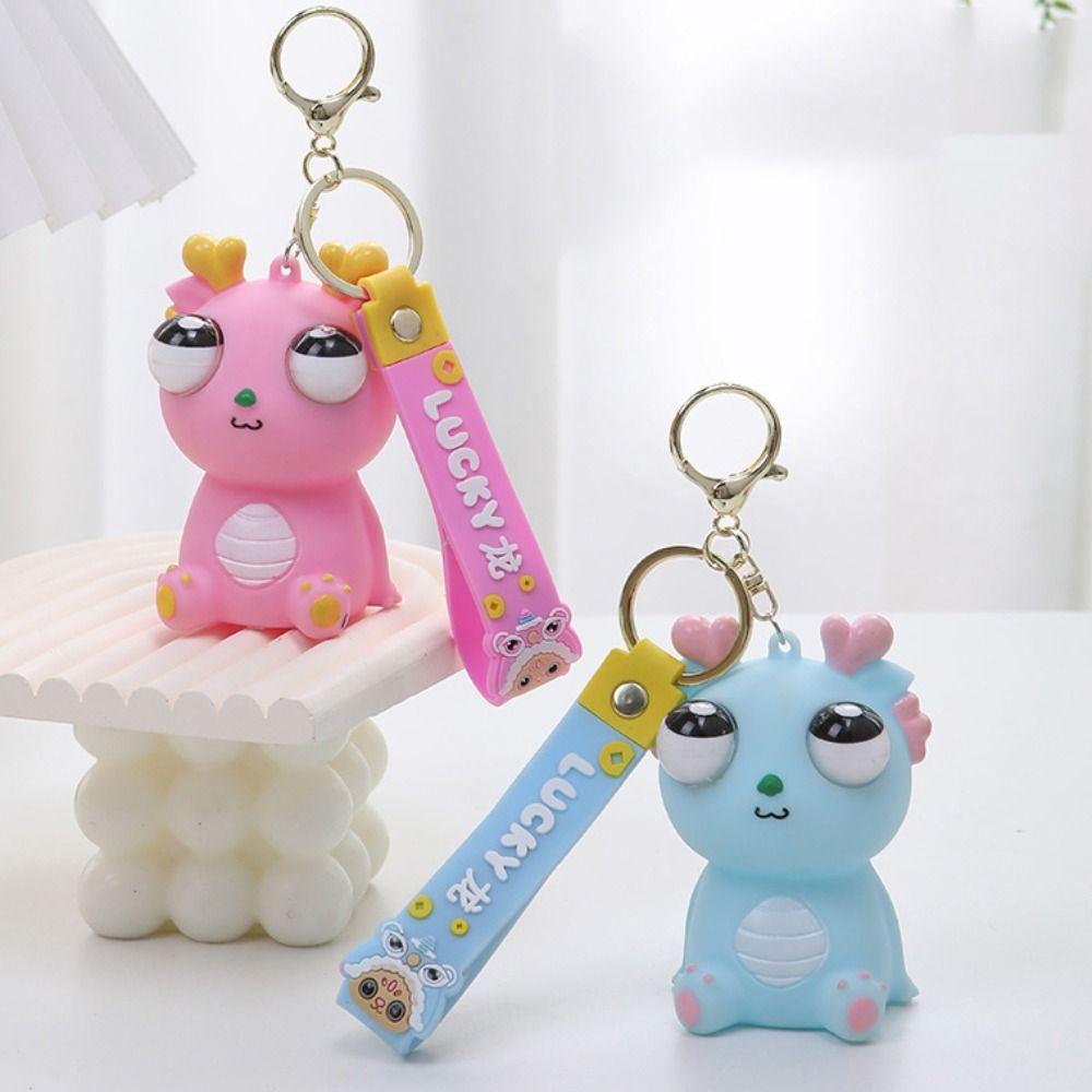 Simulation Dragon Pop-eyed Dragon Pendant Novelty Doll Dragon Squeeze Toys Baby Game