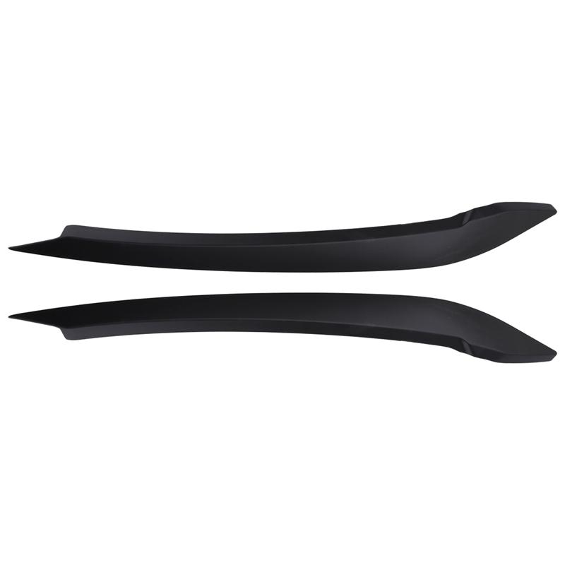 A03Z-Car Headlight Eyebrow Molding Trim Sticker For VW Polo - Lamp Eyelids Decorative Strips Lid Cover