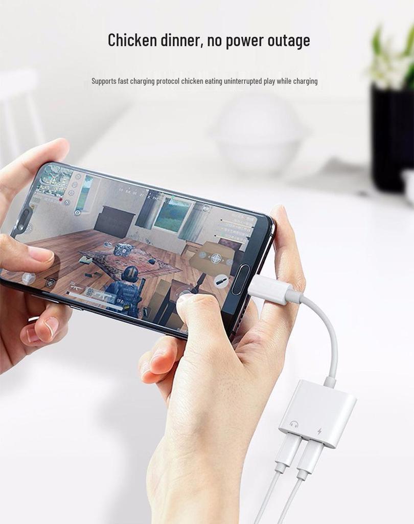 2-in-1 Dual Type-C to 3.5mm Adapter: Stream, Call, Listen & Charge