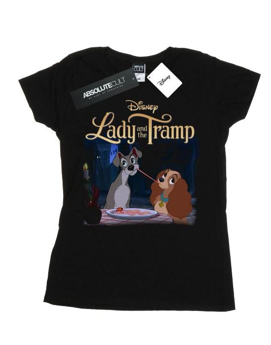 Disney Damer/Damer Lady og Landstrykeren Hyllest Bomulls-T-skjorte