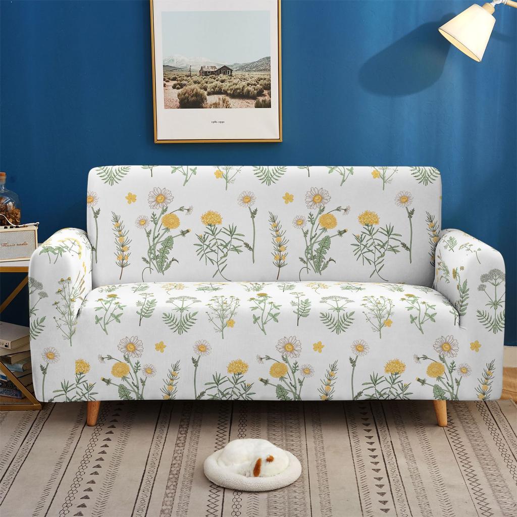 Elastic All-Inclusive Sofa Cover, Floral Multi-Person Combination Sofa Cover, Lazy Sofa Cover