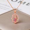 Rhinestone Our Lady of Guadalupe Pendant Necklace Religious Virgin Mary Zircon Choker for Women Catholic Gift Prayer Jewelry