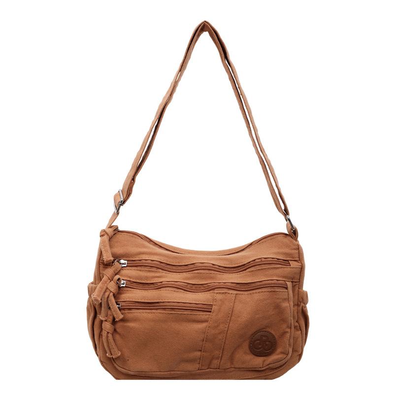 Women's Bag Solid Shoulder Bag Lightweight Nylon Crossbody Bag