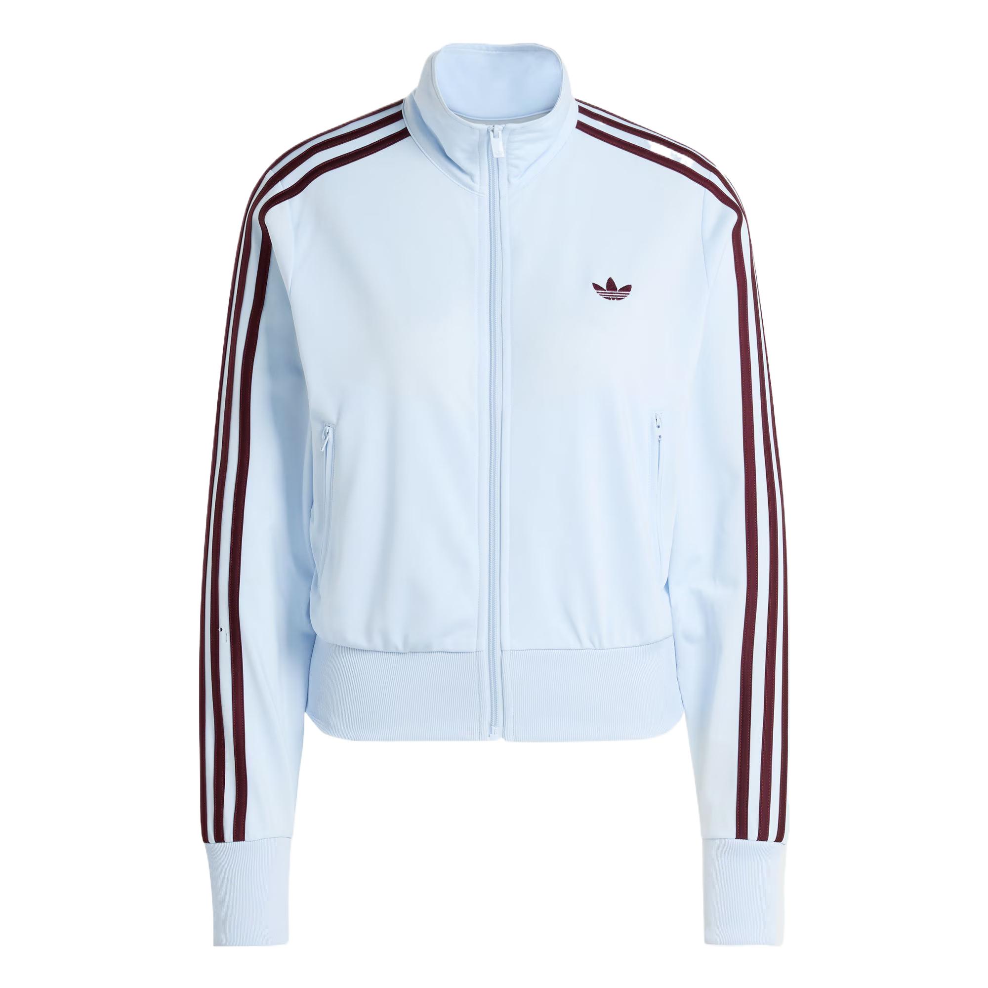 Adidas Solid Color Zip Long Sleeve Funnel Neck Jacket Women jackets KC6574 S