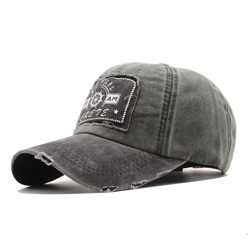 Edged Retro Alphabet Baseball Hat Classic Patch Color Matching Cap Men'S And Women'S Outdoor