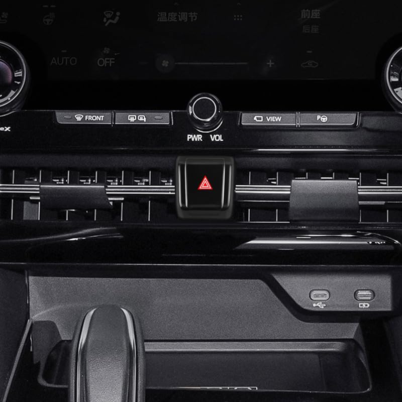 TADOKAPATU Toyota Alphard 40 Series Exclusive Hazard Switch Cover Warning чёрный