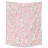Cute Rabbit Blanket Cartoon Animal Pattern Portable Soft Blanket Sofa Bedroom Flannel Blanket