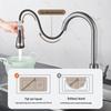 Tai Ju Fu Gunmetal Grey Pull-Out Kitchen Faucet