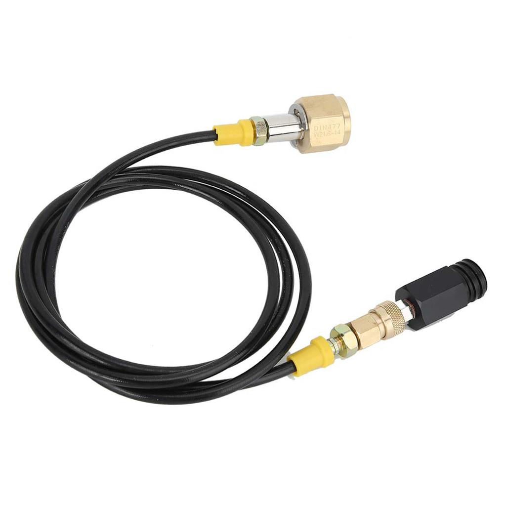 1,5 m W21.8-14 DIN477 CO2-Tankadapter Soda-Hochdruckschlauch-Kit Zubehör für SodaStream
