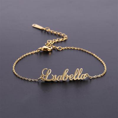Lemegeton Custom Name Bracelet For Women Personalized Stainless Steel Charm Crown Heart Bracelet Jewelry For Girls Boy Gifts