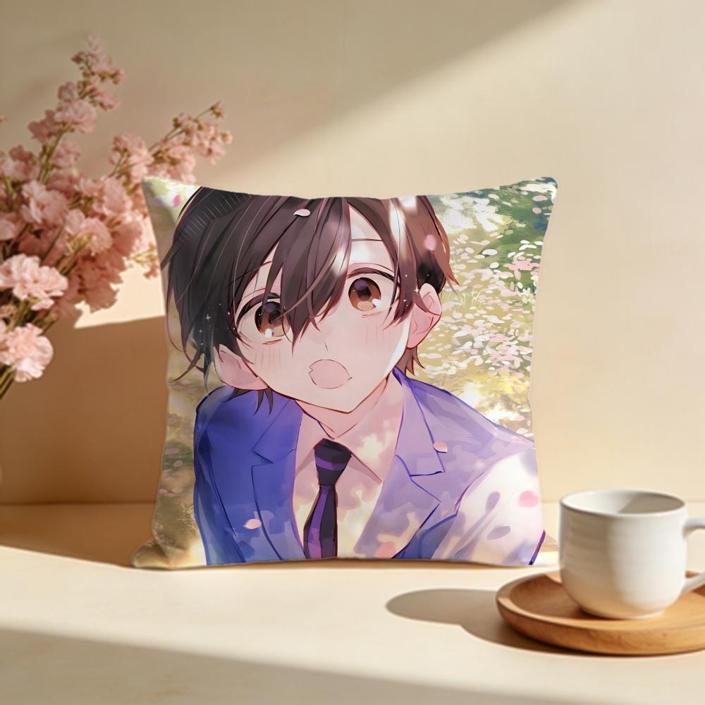 Stylish OOuran High School Host Cluber Cushion Cover Stylish Washable Pillow Cover Ideal for Couch Bedroom Car Decoration