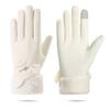 Warm Gloves Women's Autumn and Winter Fleece Thickened Touch Screen Windproof and Water-proof Fashionable Skiing Driving and Riding Gloves