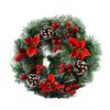 30CM Christmas Door Wreath Artificial Hanging Xmas Garland Home Window Indoor Outdoor Christmas Decor Pendant Navidad