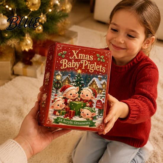 Christmas Countdown Activity with Birthday 2026 24 Advent Calendar Set Pig Day Box Gifts