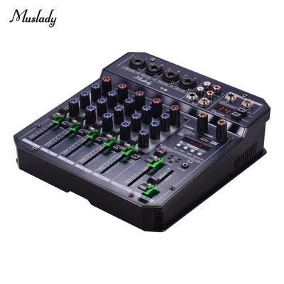 BT 6-Kanal-Soundkarten-Mischpult Audiomixer 16 DSP 48V Phantomspeisung