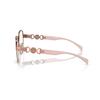 Versace Temple logo metal irregular optical frame women's pink 10905822 VE1291D1412-Pink 56
