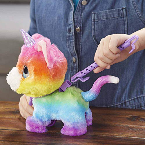FurReal Walkalots Unicorn Cat E5307, Authentic Electric Plush Toy