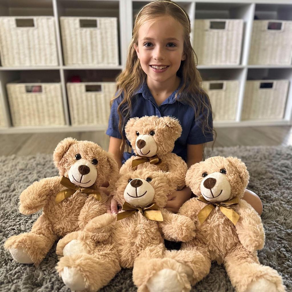 Cute Colorful Bow Tie Bear Doll Plush Toy Hug Bear Doll Stuffed Animals Children Birthday Gift Pillow Teddy Bear Home Decor