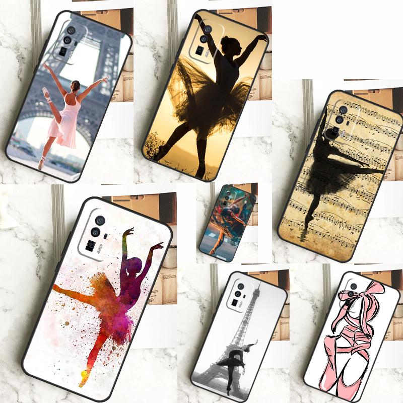 Ballerina Ballet Dance Girl Case For Xiaomi 13T 11T 12T Pro 13 14 Ultra 12 Lite POCO F6 F5 X6 Pro M6 X3 X5 M5s F3 Cover