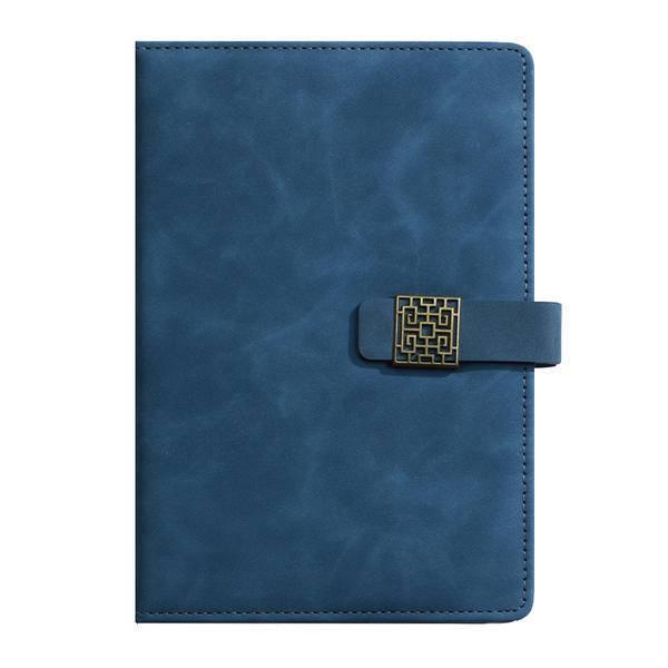 Premium Soft Leather Buckle Diary – Business Office Gift Set with Logo Imprint