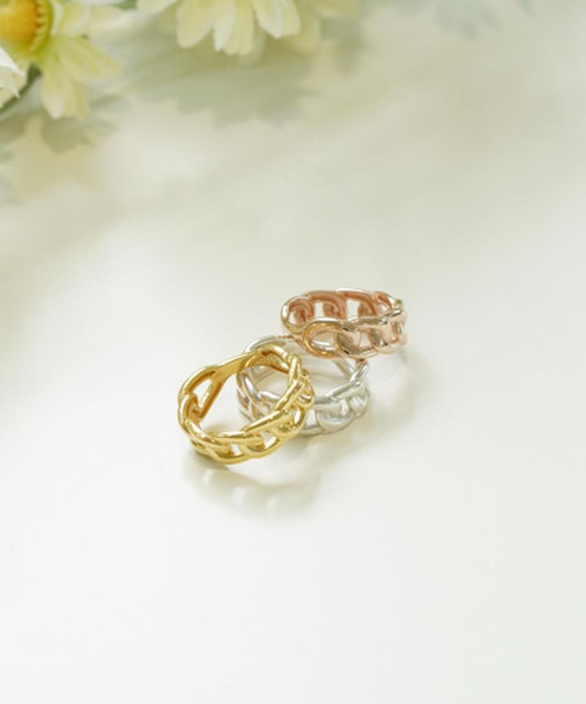 Alleun Silver 925 Bold Twisted Thumb Ring