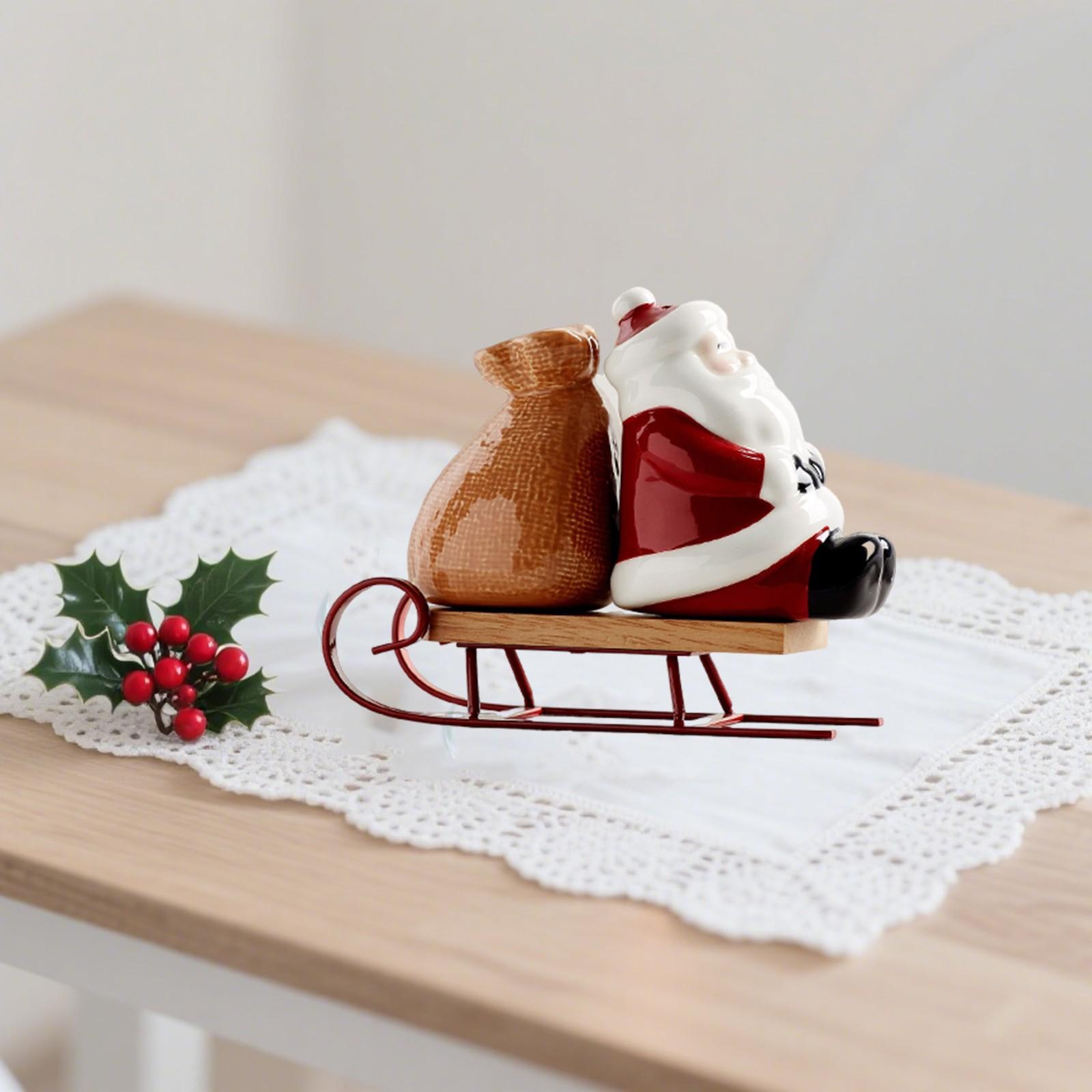 

Claus Sleigh And Pepper Shakers Resin Ornament One Size