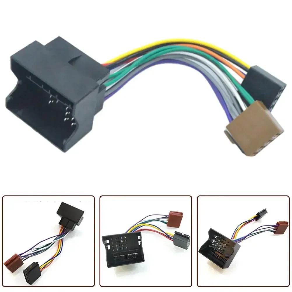 Car ISO Radio Stereo Wiring Harness Adapter For Golf ISO Cable Connector Plug 12V Car Electronics Accessories