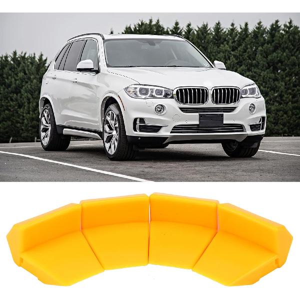 Aramox 4Pcs Tyre Changer Clamping Jaw Protector Yellow Inserts Jaw Clamp Cover Protector Wheel Rim Guard for Tire Changers