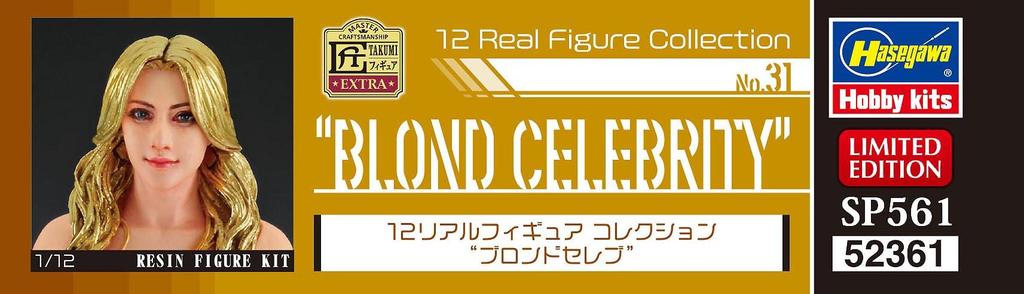 Hasegawa Real Figure Collection Blonde Celeb Unpainted Resin Kit SP561 1/12 No.31