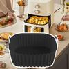 Air Fryer Silicone Basket Square Air Fryer Baking Pan Kitchen Cookware Non-stick Baking Tray for Cooking Grilling Roasting