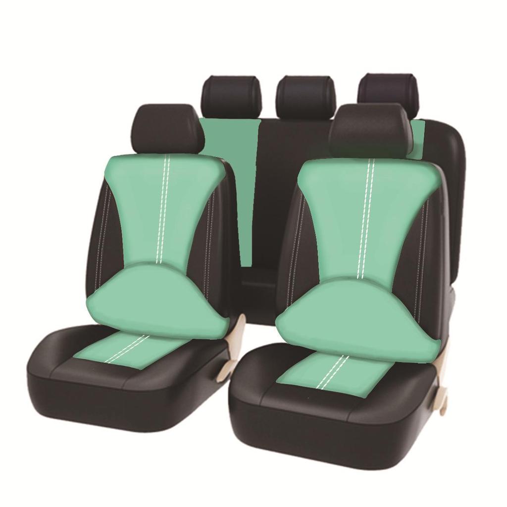 Premium PU Leather Cross-Border Patchwork Seat Cover: Durable, Soft, Comfortable, and Breathable Luxury Car Accessory